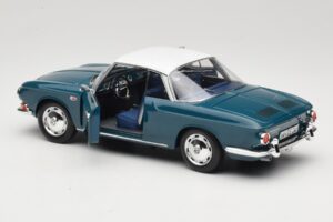 Volkswagen Karmann Ghia Type 34 1500 Sea Blue Norev 1:18 188646 Diecast - image 5 of 8
