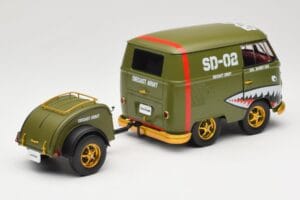 Volkswagen Kool Kombi Army Fighter Green Solido 1:18 S1810901 Diecast - image 3 of 8