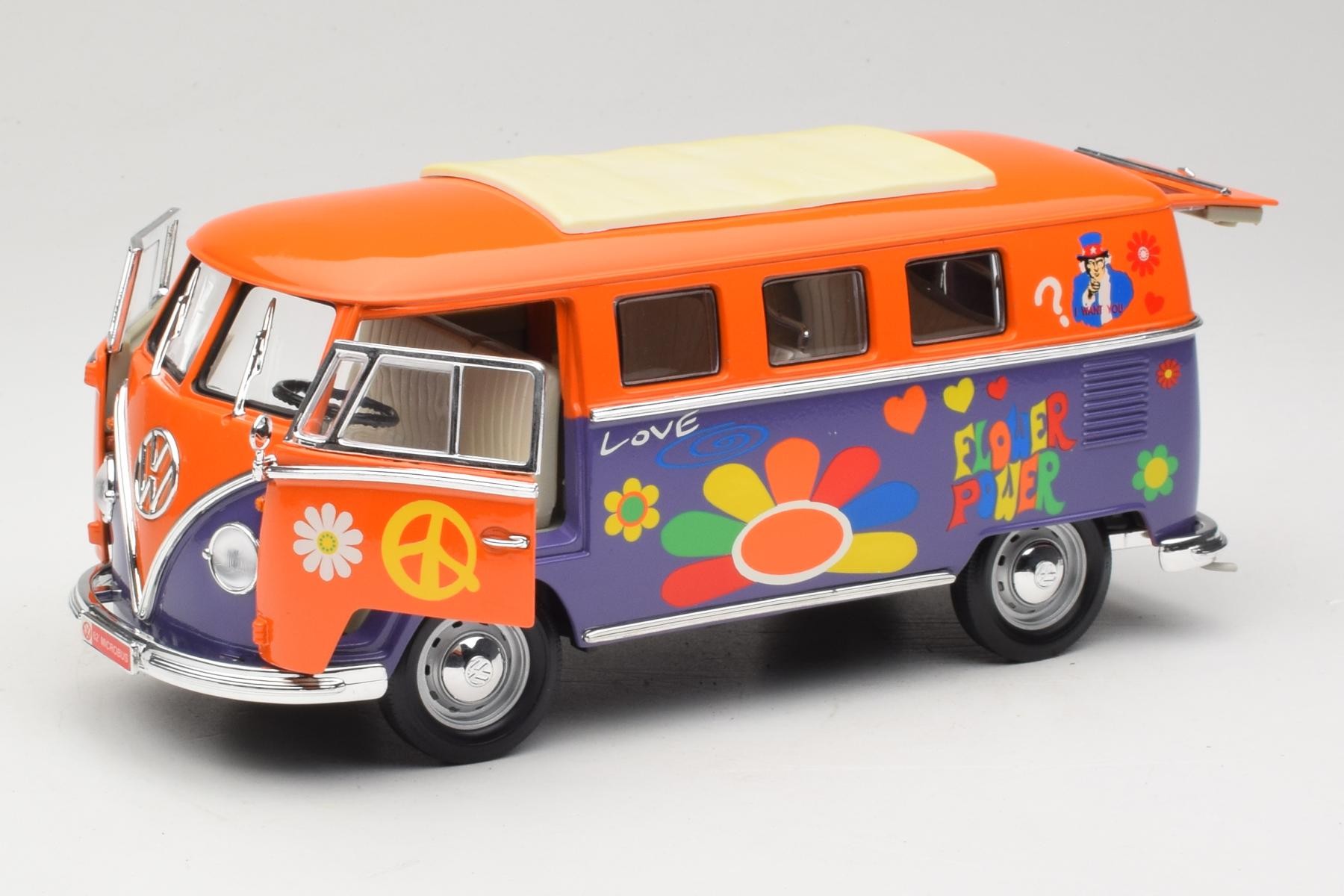 Volkswagen Microbus T1 Flower Power Road Signature 1:18