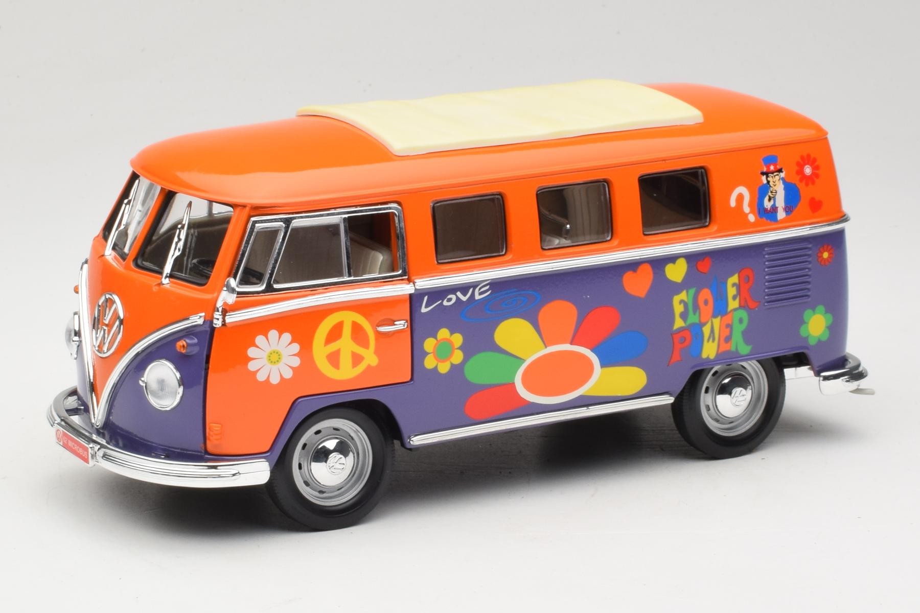 Volkswagen Microbus T1 Flower Power Road Signature 1:18