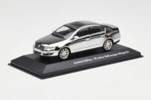 Volkswagen Passat B6 Chrome Silver 10 Years Volkswagen Magazine Minichamps 1:43 PASSAT004 Diecast - image 2 of 4