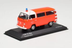Volkswagen T2 Bus Fire Department Frankfurt Minichamps 1:43 400053091 Diecast - image 2 of 4