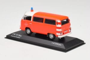 Volkswagen T2 Bus Fire Department Frankfurt Minichamps 1:43 400053091 Diecast - image 3 of 4