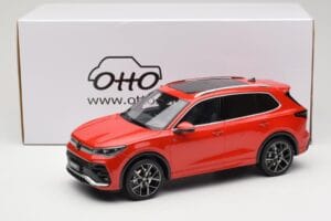 Volkswagen Tiguan eTSI R-Line Persimmon Red Metallic Otto 1:18 OT489 Resin - image 6 of 6