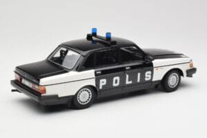 Volvo 240 GL Polis Sweden Black Minichamps 1:18 155171497 Diecast - image 2 of 6