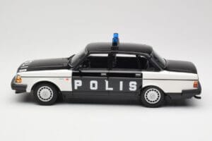 Volvo 240 GL Polis Sweden Black Minichamps 1:18 155171497 Diecast - image 3 of 6