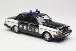 Volvo 240 GL Polis Sweden Black Minichamps 1:18 155171497 Diecast - image 4 of 6