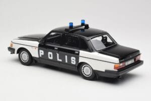 Volvo 240 GL Polis Sweden Black Minichamps 1:18 155171497 Diecast - image 5 of 6