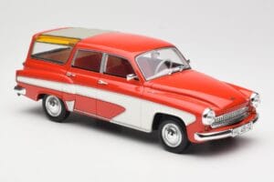 Wartburg 311 Camping Deluxe Red White BoS Models 1:18 BOS037 Resin - image 4 of 6