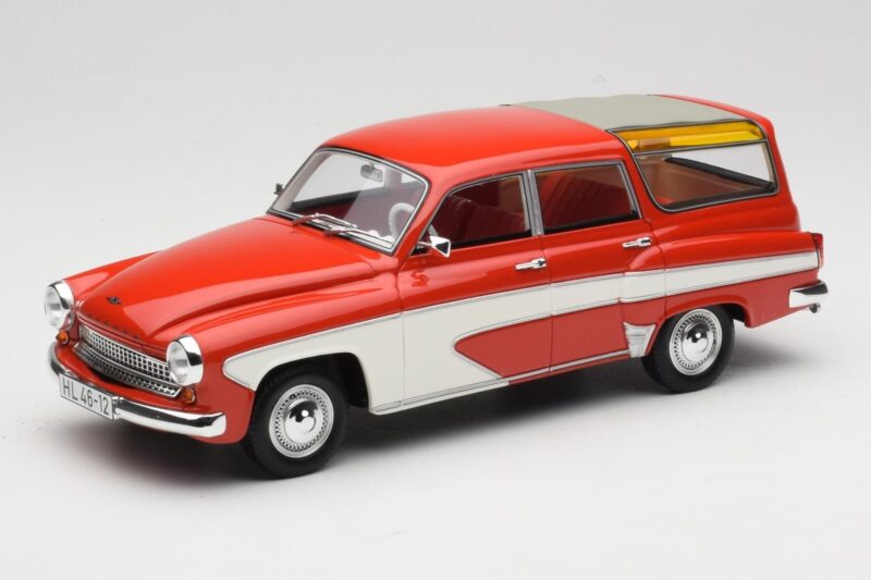 Wartburg 311 Camping Deluxe Red White BoS Models 1:18 BOS037 Resin