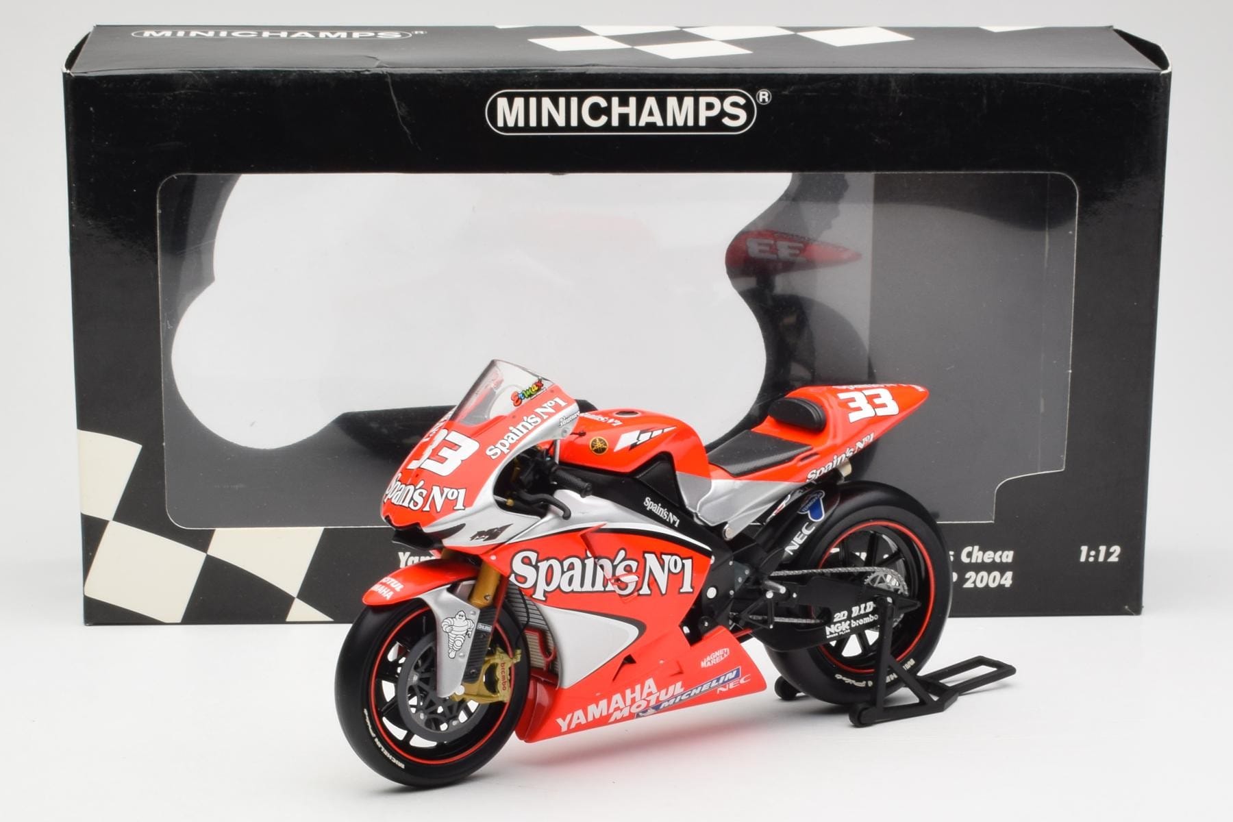Minichamps Yamaha YZR-M1 Checa MotoGP 1:12 Model