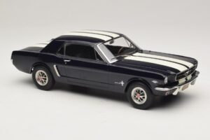 Ford Mustang Nightmist Blue Norev 1:18 182805 Diecast - image 4 of 6