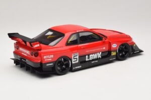 Nissan Skyline ER34 LB Super Silhouette Active Red GT Spirit 1:18 GT570 Resin - image 2 of 6