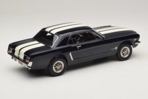 Ford Mustang Nightmist Blue Norev 1:18 182805 Diecast - image 2 of 6