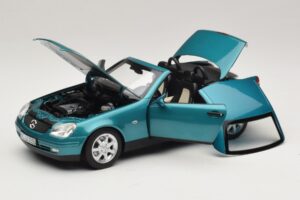 Mercedes SLK R170 Vivianite Green Norev 1:18 183021 Diecast - image 2 of 10