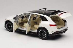 Mercedes EQS SUV X296 Manufaktur Diamond White NZG 1:18 B66960590 Diecast - image 5 of 8