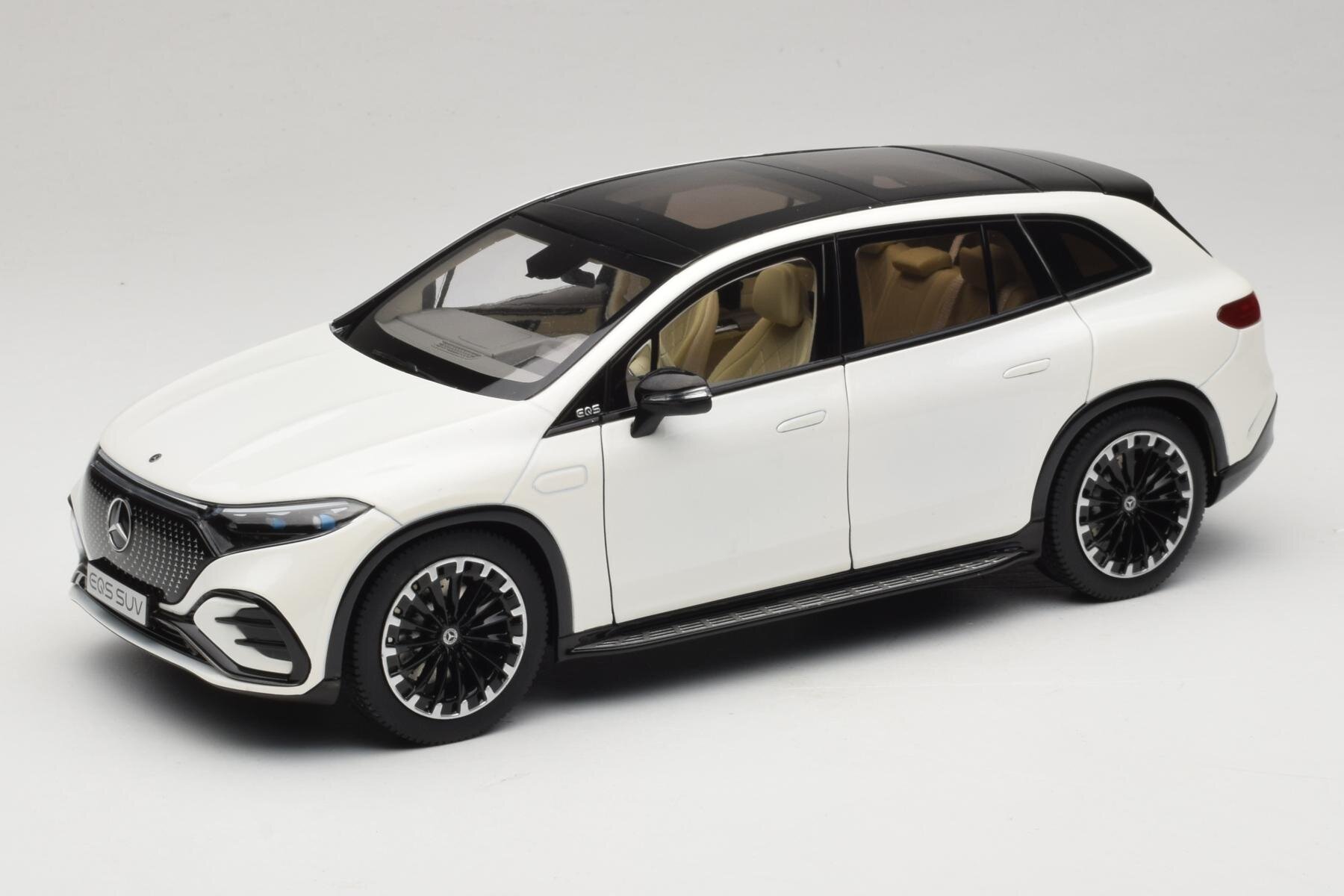 NZG Mercedes EQS SUV X296 1:18 Diamond White Diecast