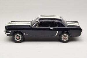 Ford Mustang Nightmist Blue Norev 1:18 182805 Diecast - image 3 of 6