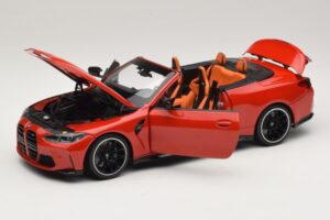 BMW M4 G83 Cabriolet Red Metallic Minichamps 1:18 110021030 Diecast - image 2 of 8