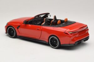 BMW M4 G83 Cabriolet Red Metallic Minichamps 1:18 110021030 Diecast - image 7 of 8
