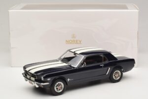 Ford Mustang Nightmist Blue Norev 1:18 182805 Diecast - image 6 of 6