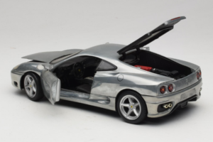 Ferrari 360 Modena Chrome Silver Hot Wheels 1:18 27774 Diecast - image 5 of 8
