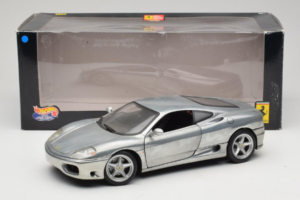 Ferrari 360 Modena Chrome Silver Hot Wheels 1:18 27774 Diecast - image 8 of 8