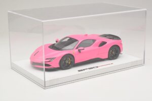 Ferrari SF90 Pack Fiorano Gloss Qatar Pink BBR 1:18 RACELINE137 Resin - image 6 of 7