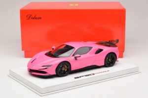 Ferrari SF90 Pack Fiorano Gloss Qatar Pink BBR 1:18 RACELINE137 Resin - image 7 of 7