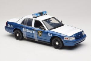 Ford Crown Victoria Police Interceptor The Walking Dead Greenlight 1:18 12957 Diecast - image 4 of 6