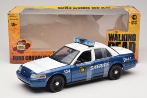 Ford Crown Victoria Police Interceptor The Walking Dead Greenlight 1:18 12957 Diecast - image 6 of 6