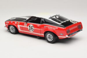 Ford Mustang Boss 302 #16 Bud Moore Engineering G. Follmer Trans-Am 1969 OEM 1:18 FORD006 Diecast - image 7 of 8