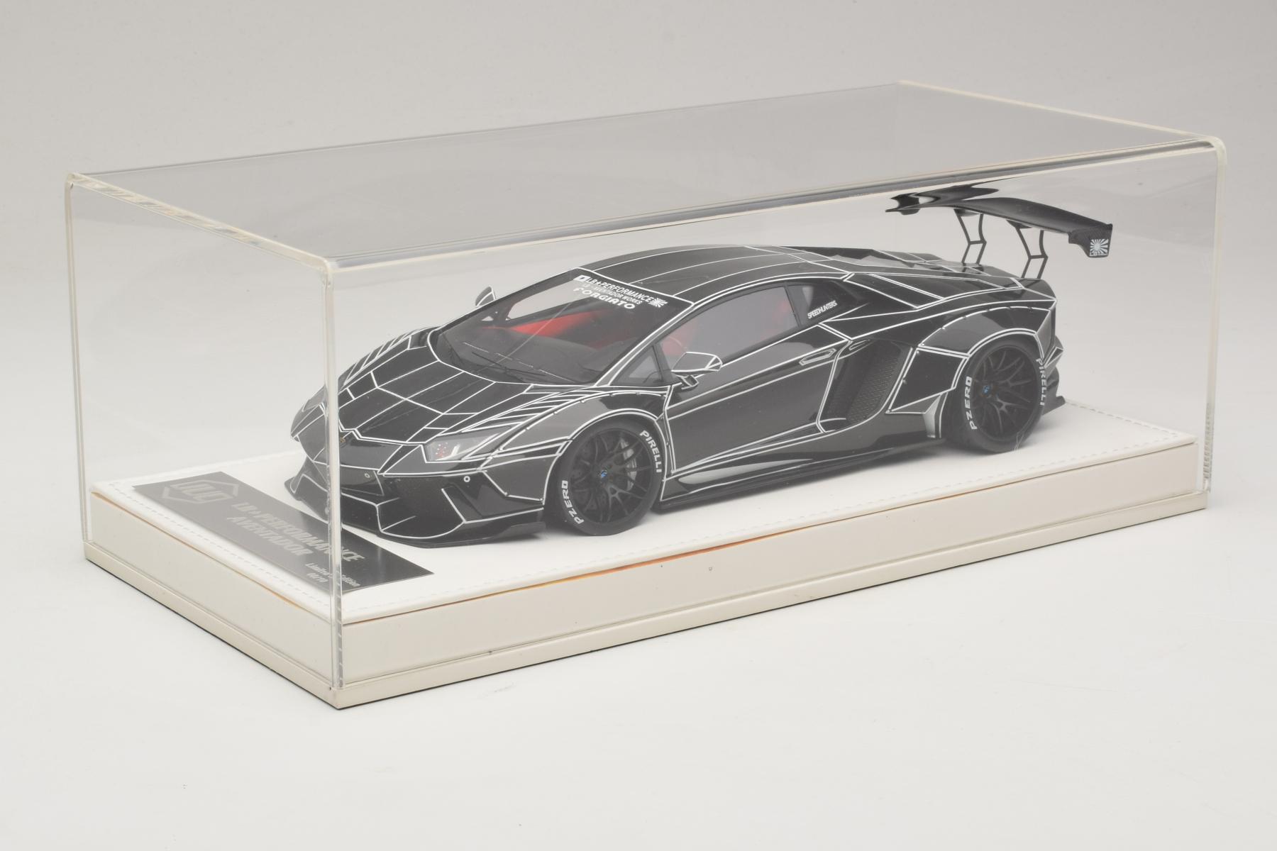 JUC Lamborghini Aventador 1:18 Liberty Walk TRON Black