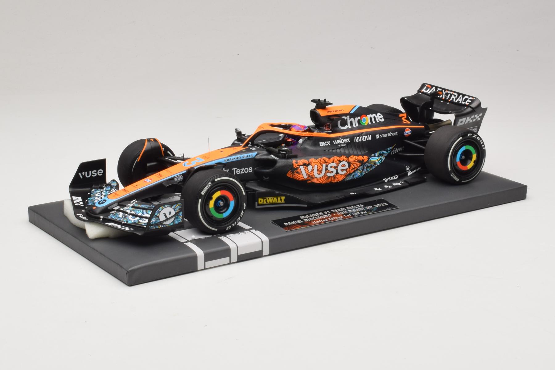 Minichamps McLaren MCL36 1:18 D. Ricciardo Abu Dhabi 2022