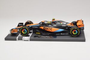 McLaren MCL60 #4 L. Norris 2nd Place Hungarian GP 2023 Minichamps 1:18 537233004 Resin - image 3 of 7