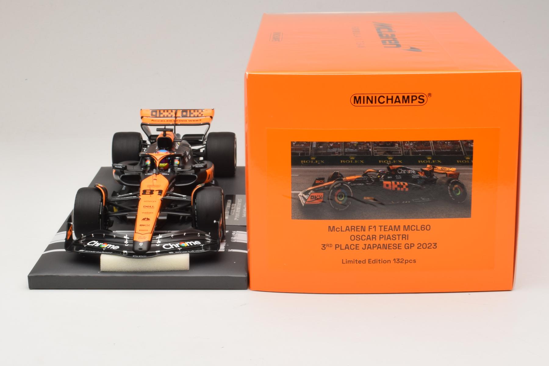 Minichamps McLaren MCL60 1:18 O. Piastri Japan 2023