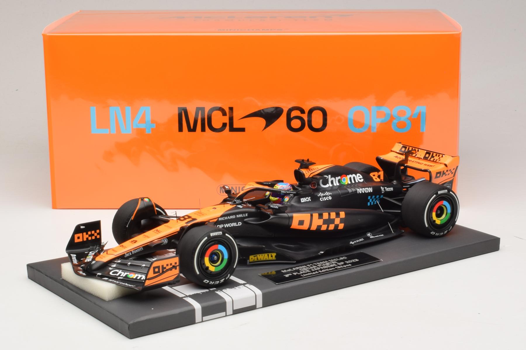 Minichamps McLaren MCL60 1:18 O. Piastri Japan 2023