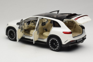 Mercedes EQS SUV X296 Manufaktur Diamond White NZG 1:18 B66960590 Diecast - image 5 of 8