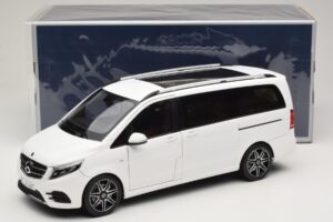 Mercedes V-Class W447 AMG Line White Norev 1:18 183876 Diecast - image 8 of 8