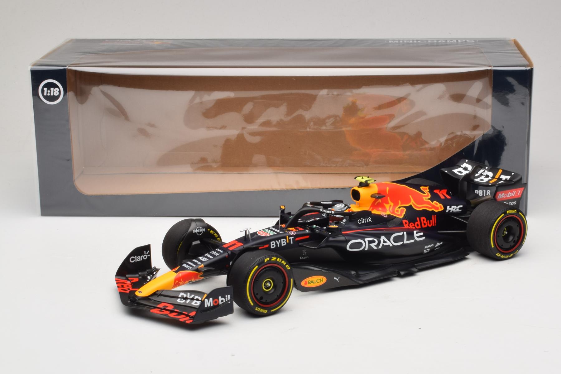 Minichamps Red Bull RB18 1:18 Perez Monaco Win 2022