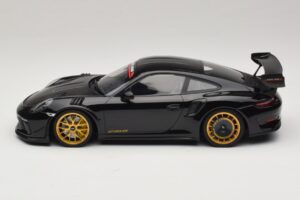 Porsche 911 992 GT3 RS Manthey Racing Black with Gold Wheels Minichamps 1:18 MR-911-GT3RS-1804 Diecast - image 3 of 6