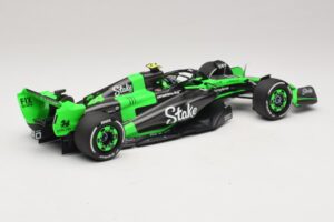 Stake Kick Sauber C44 G. Zhou Emilia Romagna GP 2024 Minichamps 1:18 117240124 Resin - image 2 of 7