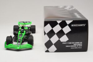 Stake Kick Sauber C44 G. Zhou Emilia Romagna GP 2024 Minichamps 1:18 117240124 Resin - image 6 of 7