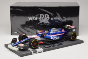 Visa Cash App RB VCARB 01 A. Iwasa FP1 Japanese GP 2024 Minichamps 1:18 117240440 Resin - image 7 of 7