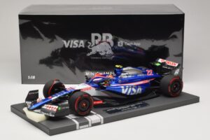 Visa Cash App RB VCARB 01 Y. Tsunoda 2024 Minichamps 1:18 117240122 Resin - image 7 of 7