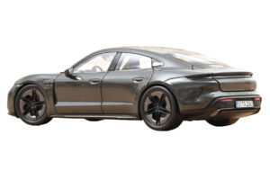 Porsche Taycan Turbo S Slate Grey Neo Norev 1:18 187654 Diecast - image 3 of 5