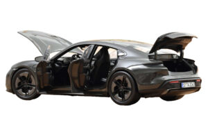 Porsche Taycan Turbo S Slate Grey Neo Norev 1:18 187654 Diecast - image 2 of 5
