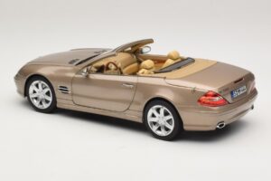 Mercedes SL500 R230 Travertine Beige Norev 1:18 183843 Diecast - image 8 of 9