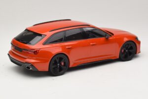 Audi RS6 C8 Avant Orange Metallic Minichamps 1:18 155018012 Diecast - image 2 of 6