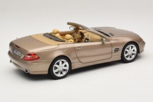 Mercedes SL500 R230 Travertine Beige Norev 1:18 183843 Diecast - image 3 of 9